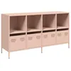 Image de Buffet rose 135x39x73,5 cm acier laminé à froid