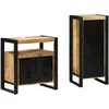 Image de vidaXL Ensemble de mobilier de Salle de Bain avec tiroir 2 pcs, Mobilier de Salle de Bains Moderne, Ensemble élégant, Gain de Place, Design Pratique, Rangement Chic