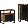 Image de vidaXL Ensemble de mobilier de Salle de Bain 2 pcs Bois Recyclé Solide, Mobilier de Salle de Bains Moderne, Ensemble élégant, Gain de Place, Design Pratique, Rangement Chic