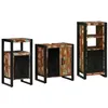 Image de vidaXL Ensemble de mobilier de Salle de Bain 3 pcs Bois Recyclé Solide, Ensemble de Salle de Bain Moderne, Rangement rectangulaire, Cabinet Mural, Solution stylée, déco Pratique