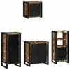 Image de vidaXL Ensemble de mobilier de Salle de Bain avec étagère 4 pcs, Salon, mobilier Industriel, Salle de Bains Minimaliste, Ensemble de Meubles Robuste, Design Urbain, Rangement Gain de Place