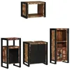 Image de vidaXL Ensemble de mobilier de Salle de Bain 4 pcs Bois Recyclé Solide, Solutions de Rangement, Meubles Modernes rectangulaires, Pratiques pour Petits espaces urbains