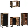 Image de vidaXL Ensemble de mobilier de Salle de Bain 4 pcs Bois Recyclé Solide, Ensemble élégant de Salle de Bain, Solutions de Rangement Pratiques, Meuble rectangulaire pour Un Style Minimaliste