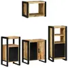 Image de vidaXL Ensemble de mobilier de salle de bain avec tiroir 4 pcs