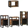 Image de vidaXL Ensemble de mobilier de Salle de Bain 4 pcs Bois Recyclé Solide, Décor de Salle de Bain, Ensemble Moderne rectangulaire, Solutions de Rangement, cabinets muraux pour la Maison