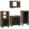 Image de vidaXL Ensemble de mobilier de Salle de Bain 4 pcs Bois Massif recyclé, Collection de Salle de Bains Moderne, Meubles Fonctionnels, Style Contemporain, Solutions de Rangement, Chic et Pratique