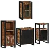 Image de vidaXL Ensemble de mobilier de Salle de Bain 4 pcs Bois Massif recyclé, Solutions de Rangement pour salles de Bain, Ensemble de Meuble Moderne, Design Contemporain pour optimiser l'espace