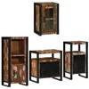 Image de vidaXL Ensemble de mobilier de Salle de Bain 4 pcs Bois Massif recyclé, Ensemble de Salle de Bain Moderne, Meubles de Rangement, Décoration Intérieure, Garnitures, Organisation