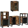 Image de vidaXL Ensemble de mobilier de Salle de Bain 4 pcs Bois Massif recyclé, Rafraîchissez Votre Salle de Bain, Meubles Modernes, Ensemble ordonné, armoires de Rangement, étagères stylées