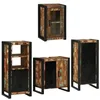 Image de vidaXL Ensemble de mobilier de Salle de Bain Montage Mural 4 pcs, Salle de Bain stylée, Meubles Modernes, Rangement Pratique, Design Rustique, Ensembles muraux, placards élégants