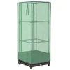 Image de vidaXL Jardinière surélevée avec Housse Aspect rotin 40x40x123 cm, jardinière surélevée de Jardin, bac à Fleurs surélevé, jardinière surélevée avec Aspect rotin