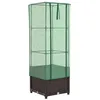 Image de vidaXL Jardinière surélevée avec Housse Aspect rotin 40x40x139 cm, jardinière surélevée de Jardin, bac à Fleurs surélevé, jardinière surélevée avec Aspect rotin
