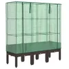 Image de vidaXL Jardinière surélevée avec Housse Aspect rotin 120x40x140 cm, jardinière surélevée de Jardin, bac à Fleurs surélevé, jardinière surélevée avec Aspect rotin