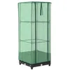 Image de vidaXL Jardinière surélevée avec Housse Aspect rotin 40x40x123 cm, jardinière surélevée de Jardin, bac à Fleurs surélevé, jardinière surélevée avec Aspect rotin
