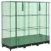 Image de vidaXL Lit surélevé avec Housse de Serre Aspect rotin 120 x 40 x 123 cm