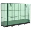 Image de vidaXL Lit surélevé avec Housse de Serre Aspect rotin 160 x 40 x 123 cm