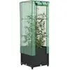 Image de vidaXL Jardinière surélevée avec housse aspect rotin 40x40x139 cm