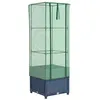 Image de vidaXL Jardinière surélevée avec Housse Aspect rotin 40x40x139 cm, jardinière surélevée de Jardin, bac à Fleurs surélevé, jardinière surélevée avec Aspect rotin
