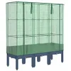 Image de vidaXL Jardinière surélevée avec Housse Aspect rotin 120x40x140 cm