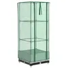 Image de vidaXL Jardinière surélevée avec Housse Aspect rotin 40x40x123 cm, jardinière surélevée de Jardin, bac à Fleurs surélevé, jardinière surélevée avec Aspect rotin