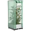 Image de vidaXL Jardinière surélevée avec housse aspect rotin 40x40x123 cm