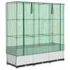 Image de vidaXL Jardinière surélevée avec Housse Aspect rotin 120x40x138 cm