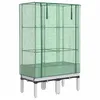 Image de vidaXL Jardinière surélevée avec Housse Aspect rotin 80x40x140 cm, jardinière surélevée de Jardin, bac à Fleurs surélevé, jardinière surélevée avec Aspect rotin