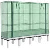 Image de vidaXL Jardinière surélevée avec Housse Aspect rotin 160x40x140 cm, jardinière surélevée de Jardin, bac à Fleurs surélevé, jardinière surélevée avec Aspect rotin
