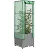 Image de vidaXL Jardinière surélevée avec housse aspect rotin 40x40x139 cm