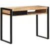 Image de vidaXL Bureau 100x50x75 cm bois de manguier brut massif