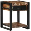 Image de vidaXL Table d'appoint Multicolore 40x40x50cm Bois récupération Massif, Bout de canapé, Table d'appoint de canapé, Table de Lampe, Table d'accent