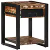 Image de vidaXL Table d'appoint multicolore 40x40x50cm bois récupération massif