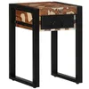 Image de vidaXL Table d'appoint Multicolore 35x35x50cm Bois Massif récupération, Bout de canapé, Table d'appoint de canapé, Table de Lampe, Table d'accent