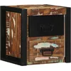 Image de vidaXL Table de Chevet Multicolore 40x35x40 cm Bois de récupération, Armoire de lit, Meuble de Chambre à Coucher, Table de Chevet en Bois
