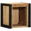Image de vidaXL Table de Chevet 40x35x40 cm Bois Massif de manguier Brut, Armoire de lit, Meuble de Chambre à Coucher, Table de Chevet en Bois