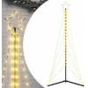 Image de vidaXL Sapin de Noël à LED 363 LED blanc chaud 182 cm