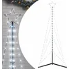 Image de vidaXL Sapin de Noël à LED 363 LED blanc froid 182 cm