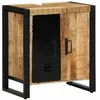 Image de vidaXL Armoire de Salle de Bain Marron Bois de Mangue Massif, Meuble de Salle de Bain, Rangement rectangulaire, étagère Durable, Solutions Modernes pour décorer chez soi