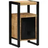 Image de vidaXL Armoire de Salle de Bain Marron Bois de Mangue Massif, Cabinet de Salle de Bain élégant, Design rectangulaire, Rangement Durable, Compact et Chic pour Petits espaces