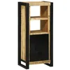 Image de vidaXL Armoire de Salle de Bain Marron Bois de Mangue Massif, Rangement de Salle de Bain Moderne, Cabinet Rectangulaire, Organisateur Élégant, Design Fonctionnel, Étagère Minimaliste