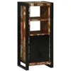 Image de vidaXL Armoire de Salle de Bain avec Porte Marron Bois Recyclé Solide, Rangement de Salle de Bain Moderne, Cabinet Rectangulaire, Organisateur Élégant, Design Fonctionnel, Étagère Minimaliste