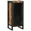 Image de vidaXL Armoire de Salle de Bain avec Porte Marron Bois Recyclé Solide, Rangement de Salle de Bain, Armoire rectangulaire, Design Moderne, étagères Pratiques pour Petits espaces