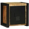 Image de vidaXL Armoire de Salle de Bain Marron Bois de Mangue Massif, Meuble de Salle de Bain Moderne, Solution de Rangement rectangulaire, Organisateur Durable, étagères compactes, élégant
