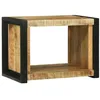 Image de vidaXL Cube Mural Marron 55 x 35 x 40 cm Bois de Mangue Massif, Étagère rectangulaire Moderne, Murale, Cube, Rangement Durable, déco Minimaliste, Gain de Place