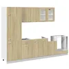 Image de vidaXL Ensemble d armoires Cuisine 8pcs Lyon chêne Sonoma