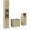Image de vidaXL Ensemble de meubles de salle de bain 3 pcs chêne sonoma