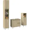 Image de vidaXL Ensemble de meubles de salle de bain 3 pcs chêne sonoma