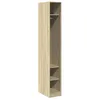 Image de vidaXL Garde-Robe chêne Sonoma 30x50x200 cm Bois d'ingénierie, Armoire de Rangement, Organisateur de Garde-Robe, Armoire, Placard