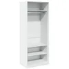 Image de Garde robe blanc 80x50x200 cm bois d ingénierie