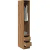 Image de vidaXL Garde-robe chêne artisanal 30x50x200 cm bois d'ingénierie
